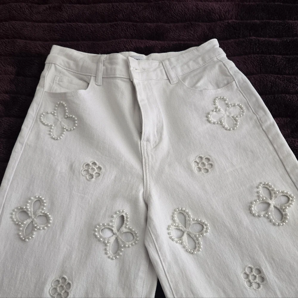 NWT Noli Beaded Jeans, Size 30 - Picture 2 of 7